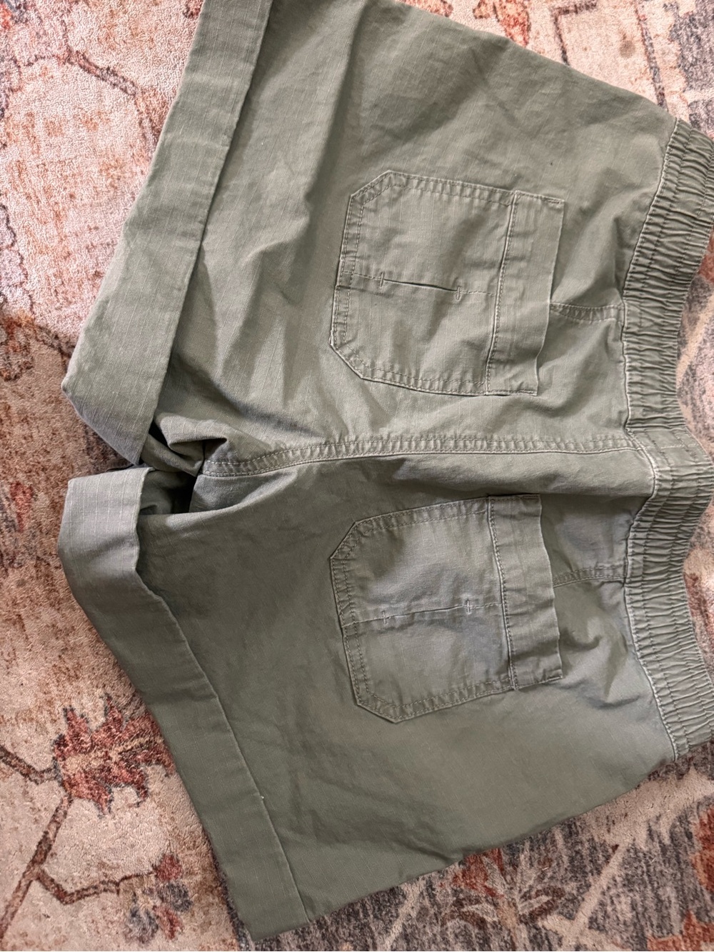 Natural Reflections Dark Olive Green Casual Shorts - Picture 5 of 5